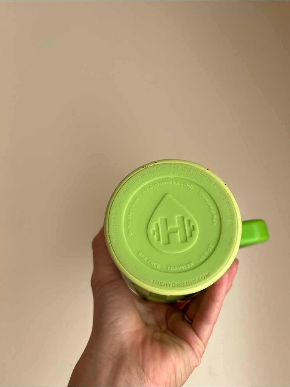 Honeydew Checkered 40 oz hydro jug - Picture 4 of 4